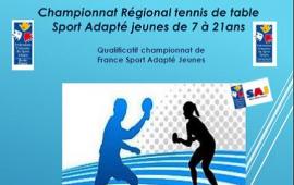 Championnat régional tennis de table jeunes