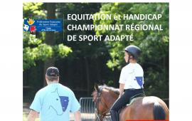 Championnat régional d'équitation sport adapté