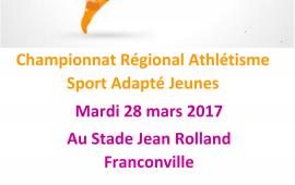 Championnat Régional d'athlétisme SAJ