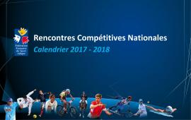 Calendrier championnats de France sport adapté 